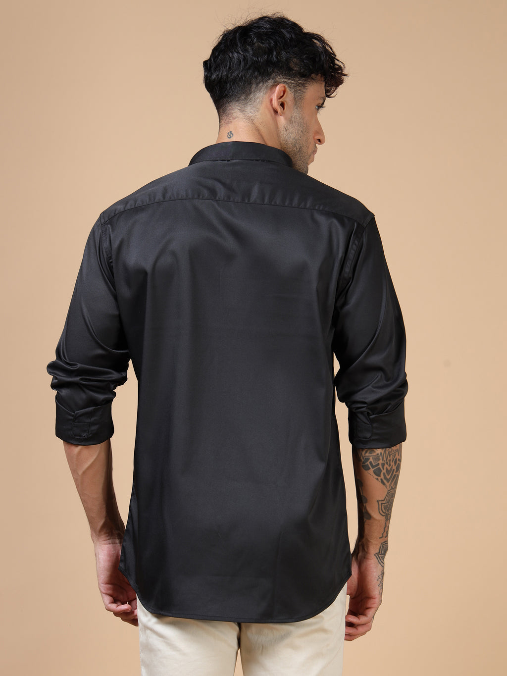 Black Satin Shirt