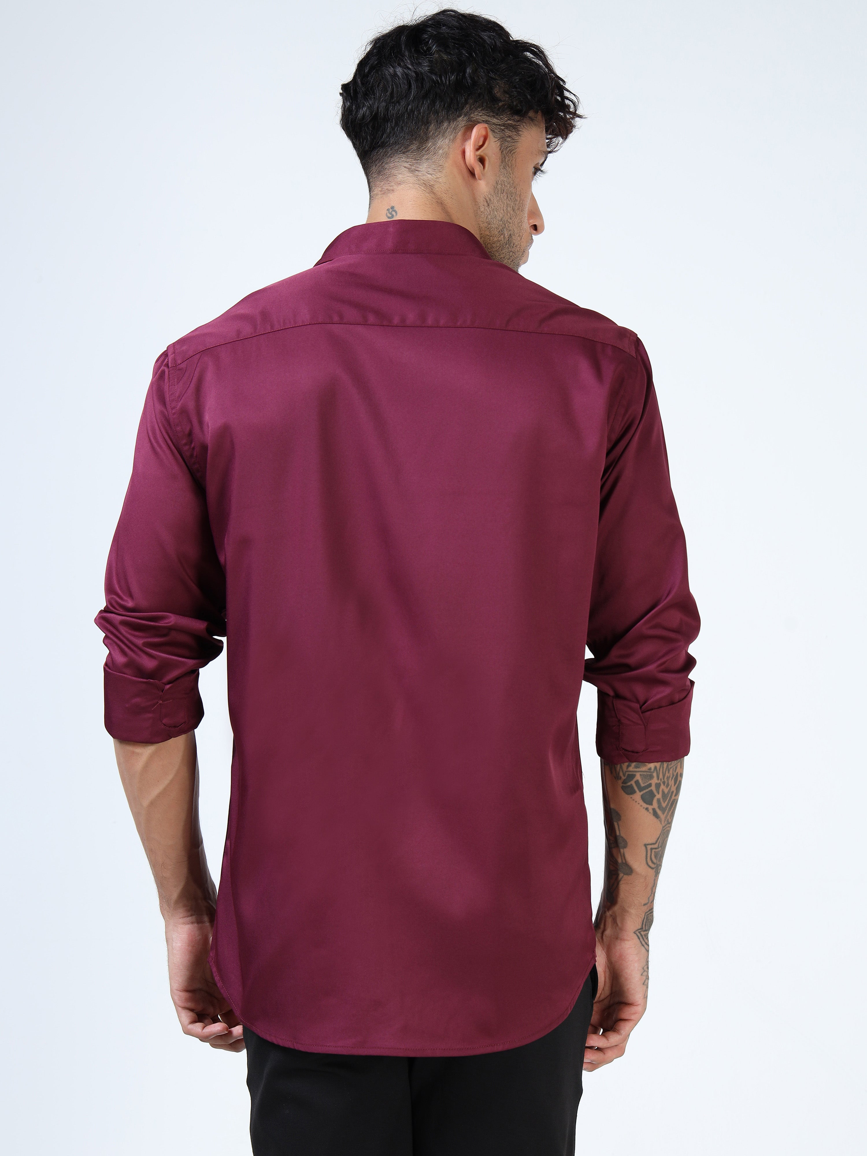 Maroon Satin